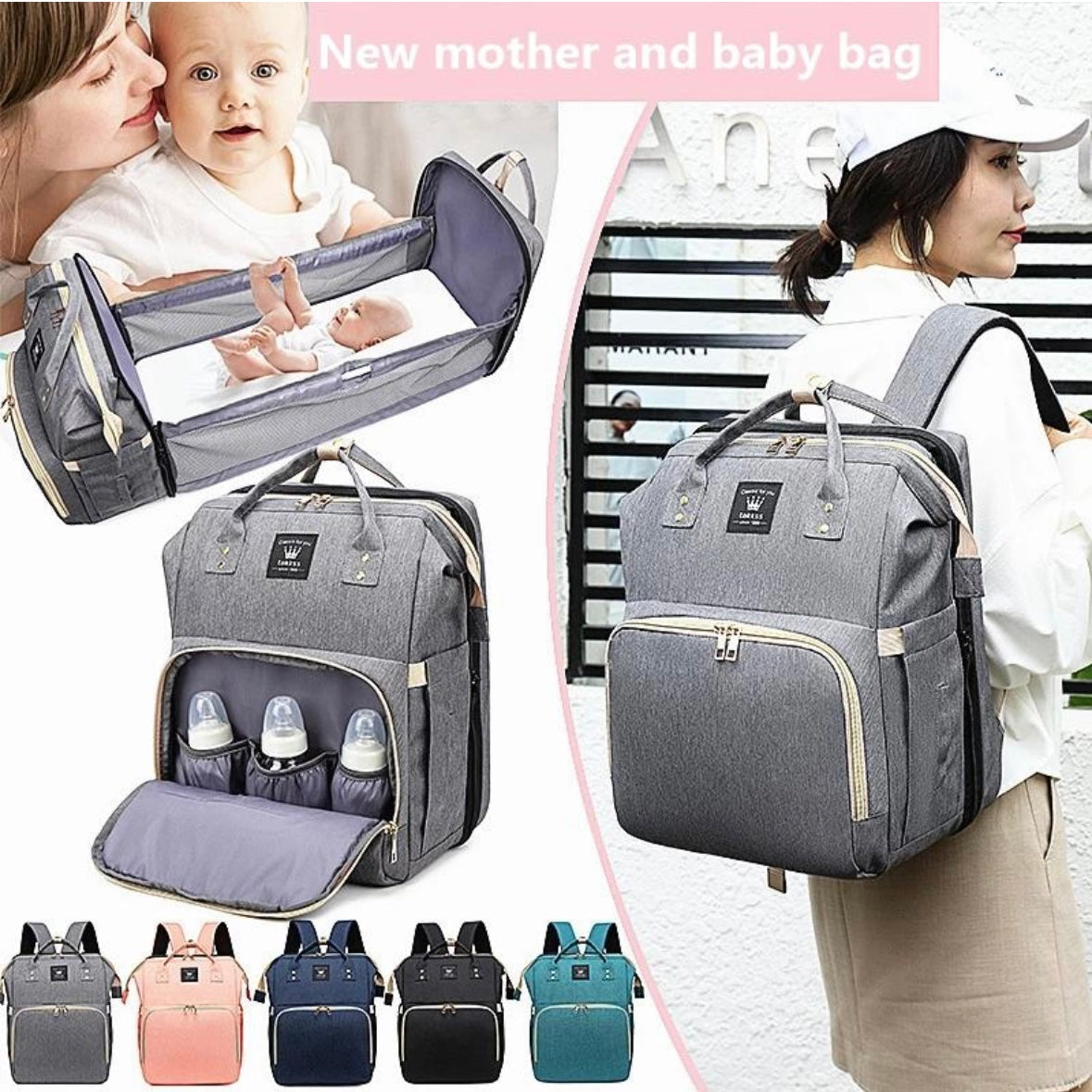 Large Diaper Bag Backpack