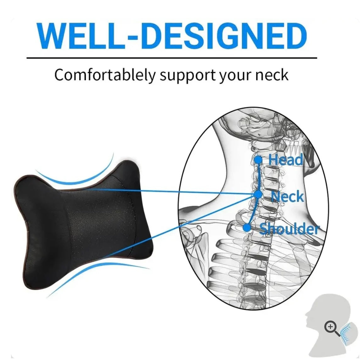Car Neck Pillow ( Set of 2 )