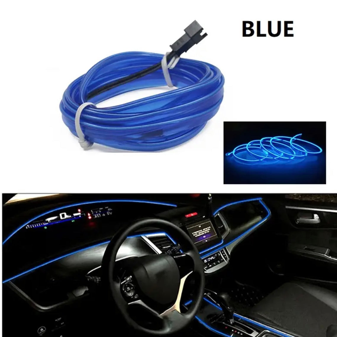 3 Meter Car Interior LED Strip Optic Fiber