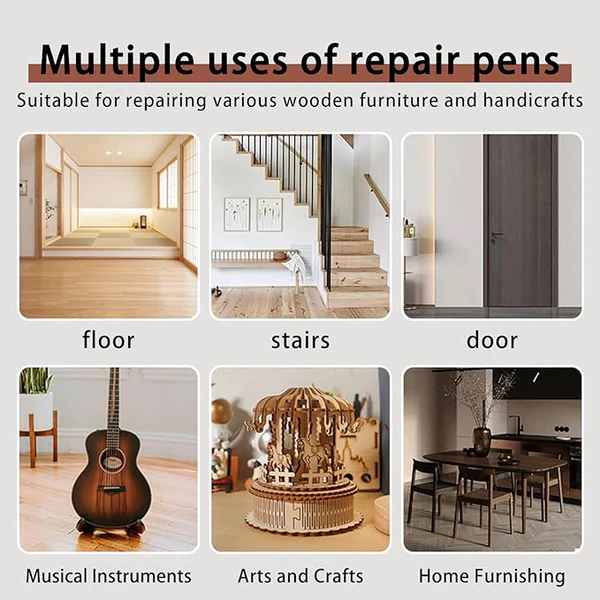 12-Piece Wood Repair Marker Set