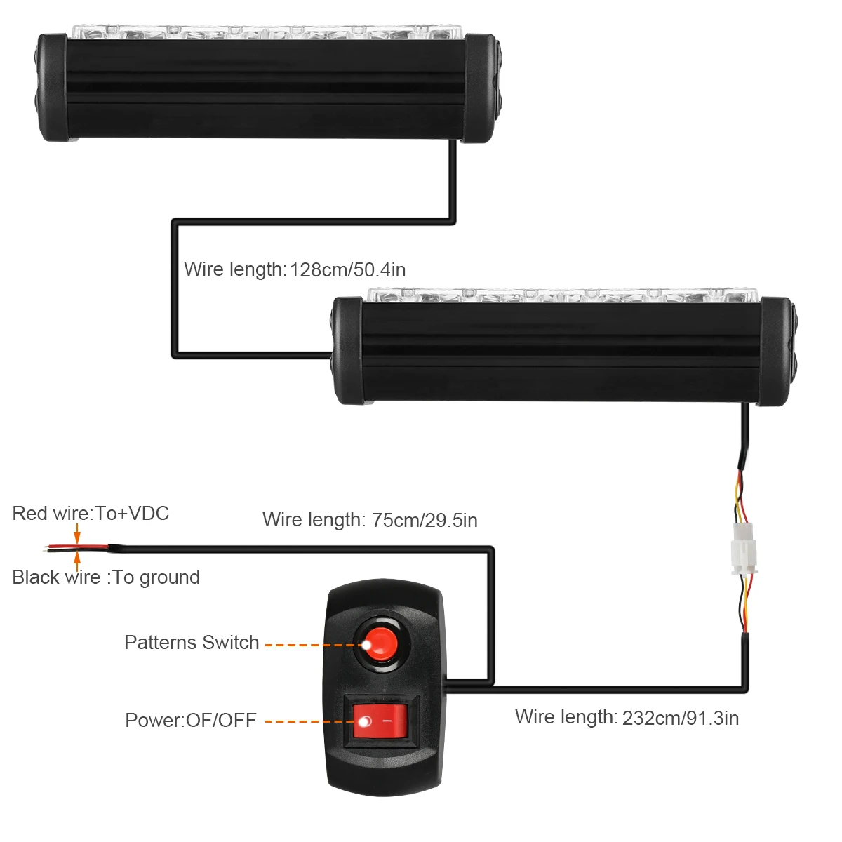 LED Police Strobe Light