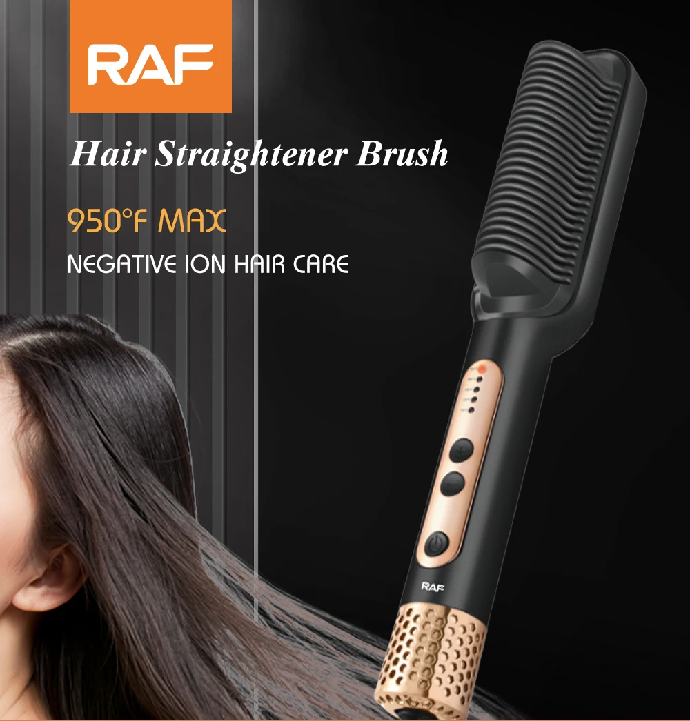 RAF Hair Straightener Brush R412