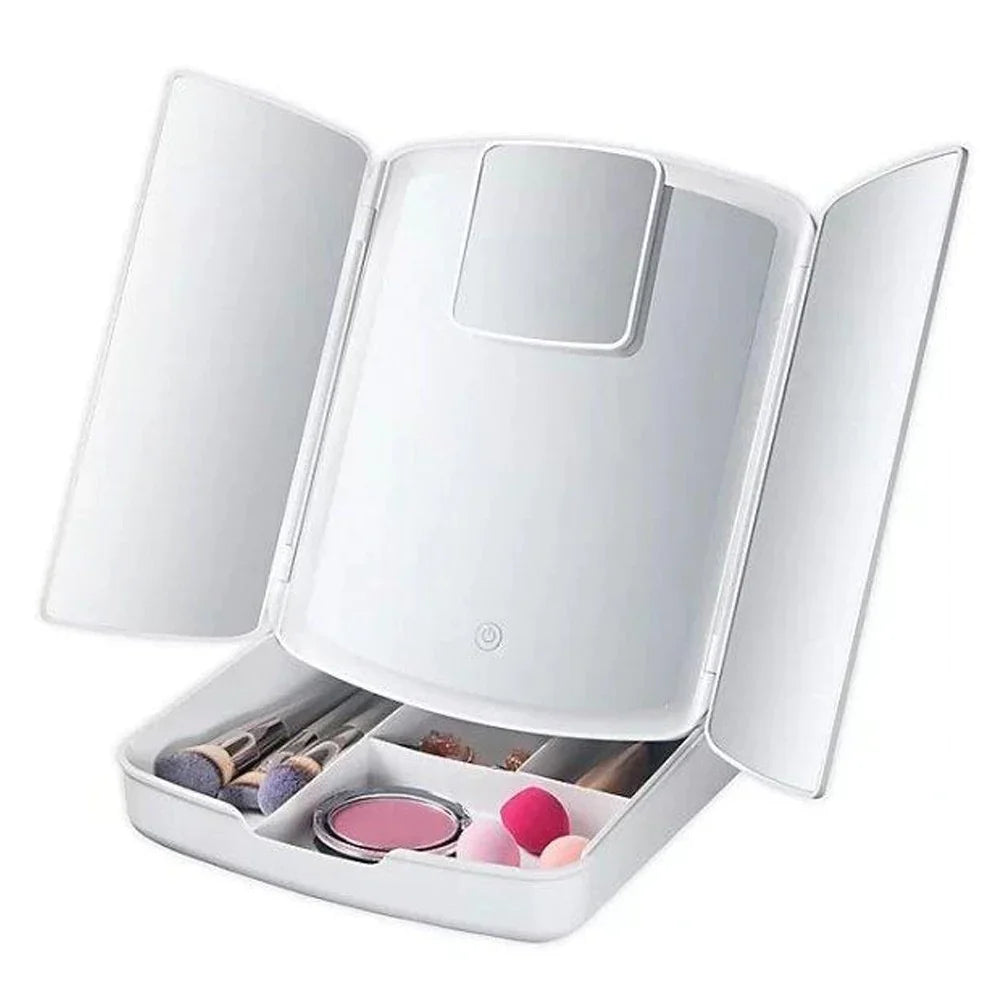 Fold-Away Vanity Mirror