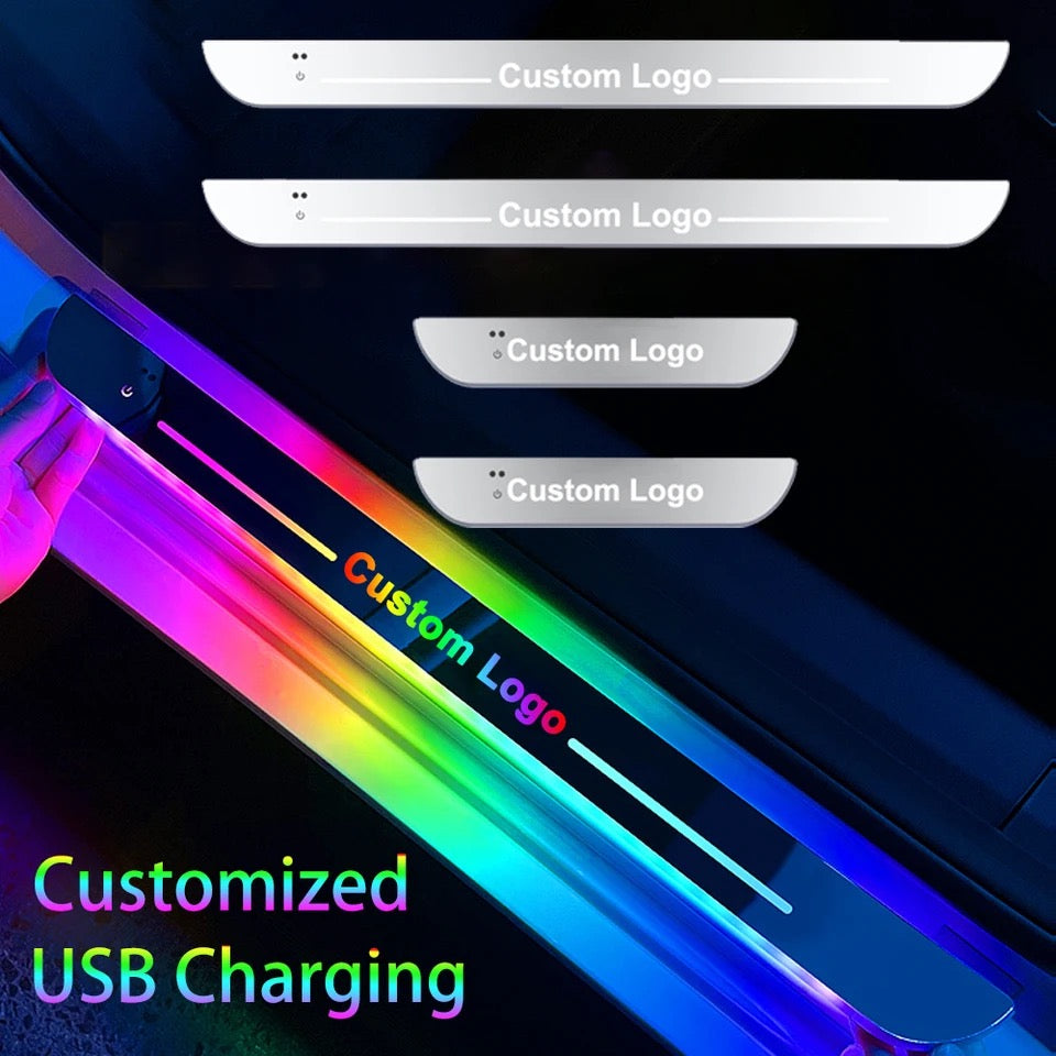 4-Piece LED Door Logo Lights