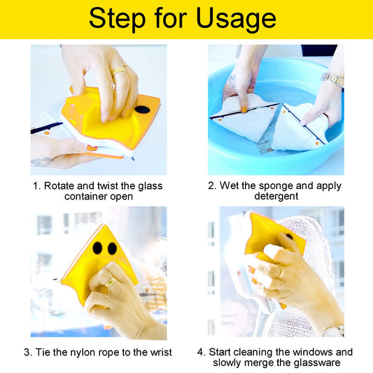 Double Sided Window Glass Cleaner