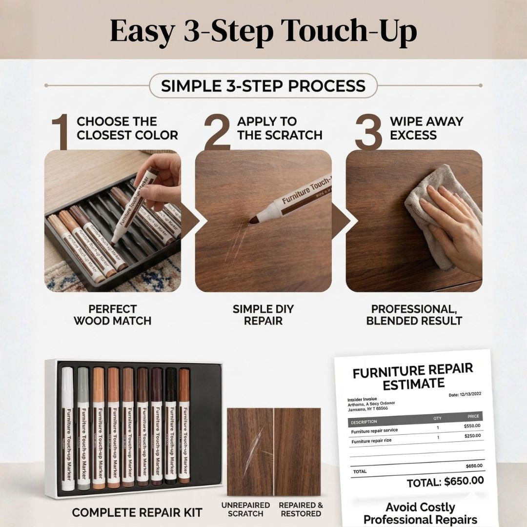 12-Piece Wood Repair Marker Set
