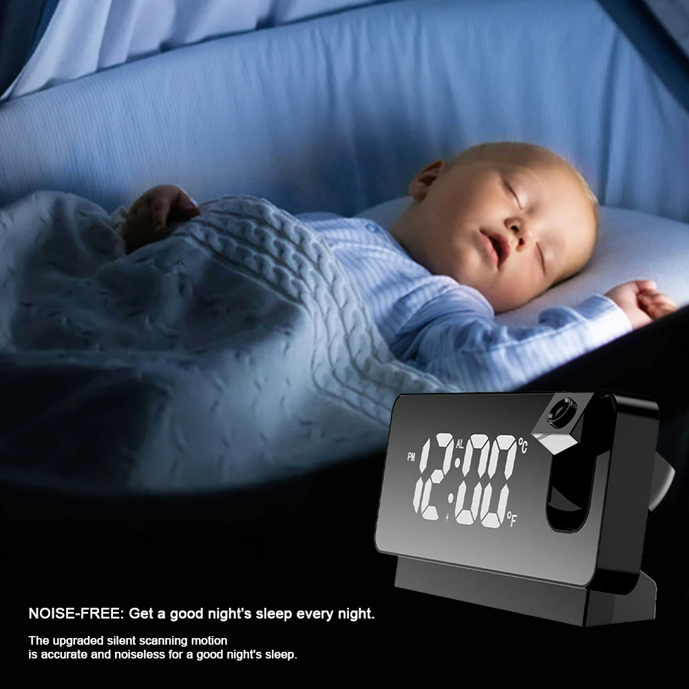 LED Projection Alarm Clock