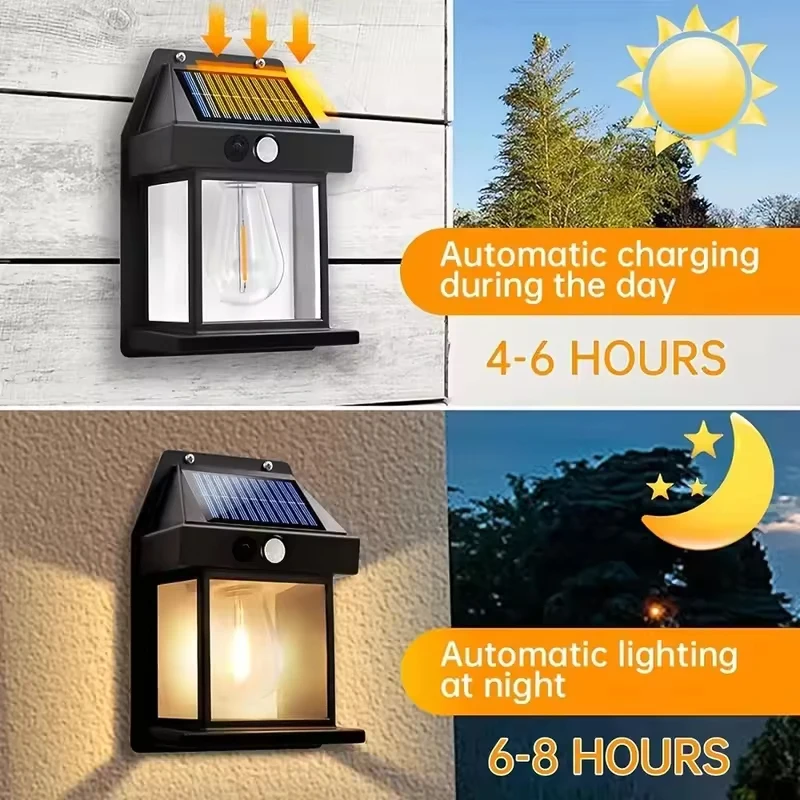Solar Motion Sensor Wall Light