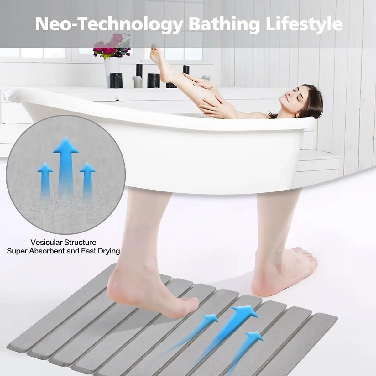 Foldable Stone Drying Mat