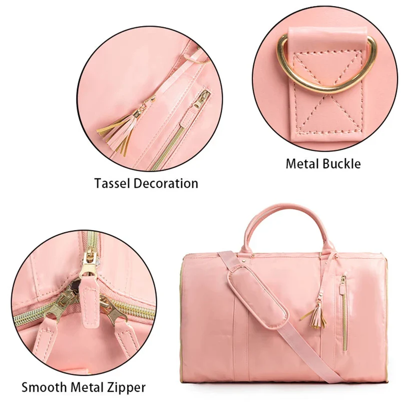 8-in-1 Leather Travel Duffel