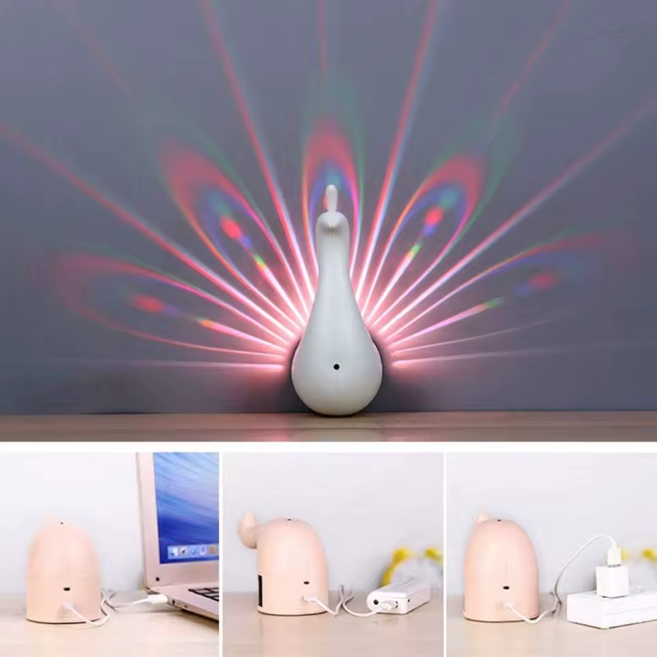 Peacock Projection Lamp