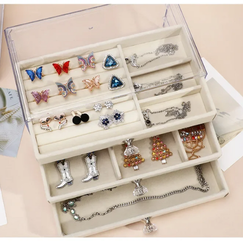 Clear Acrylic Jewelry Organizer Box