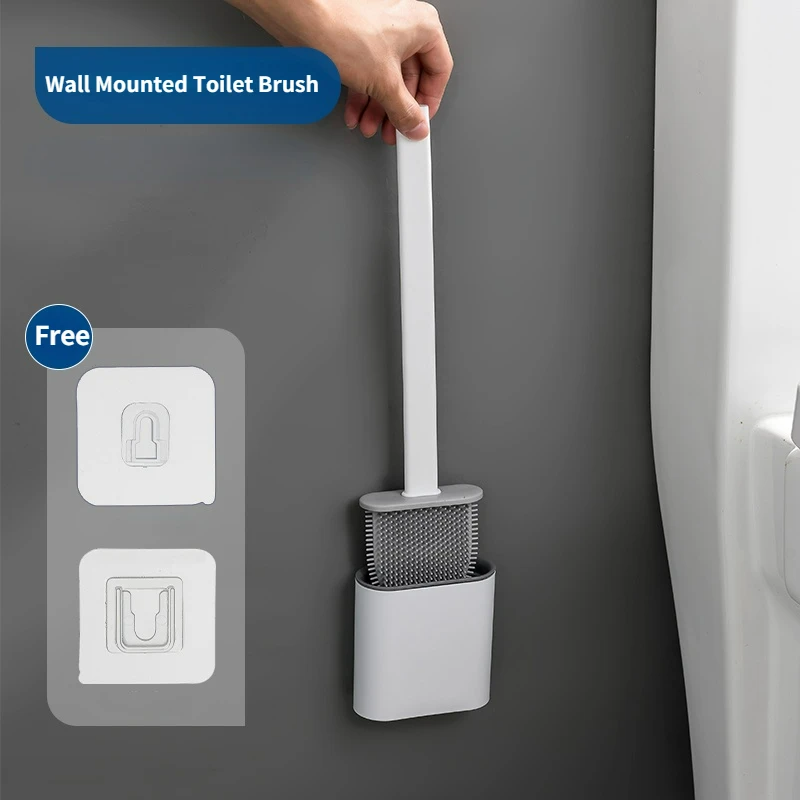 Silicone Toilet Brush Set