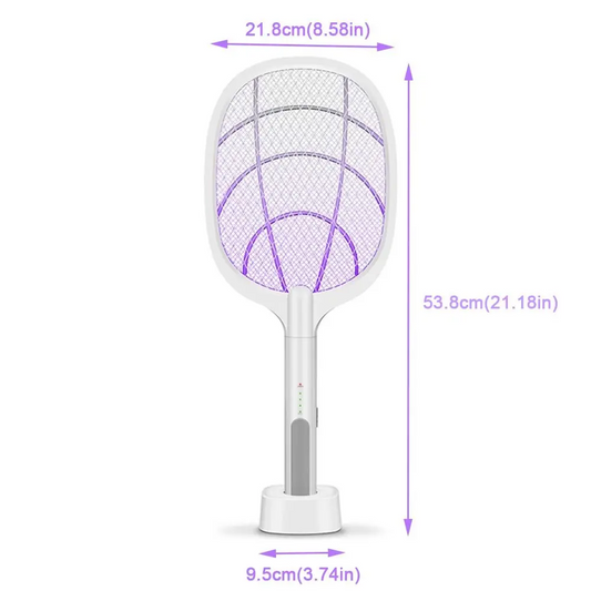 USB Rechargeable Electric Mosquito Swatter & Lamp – Fly Zapper