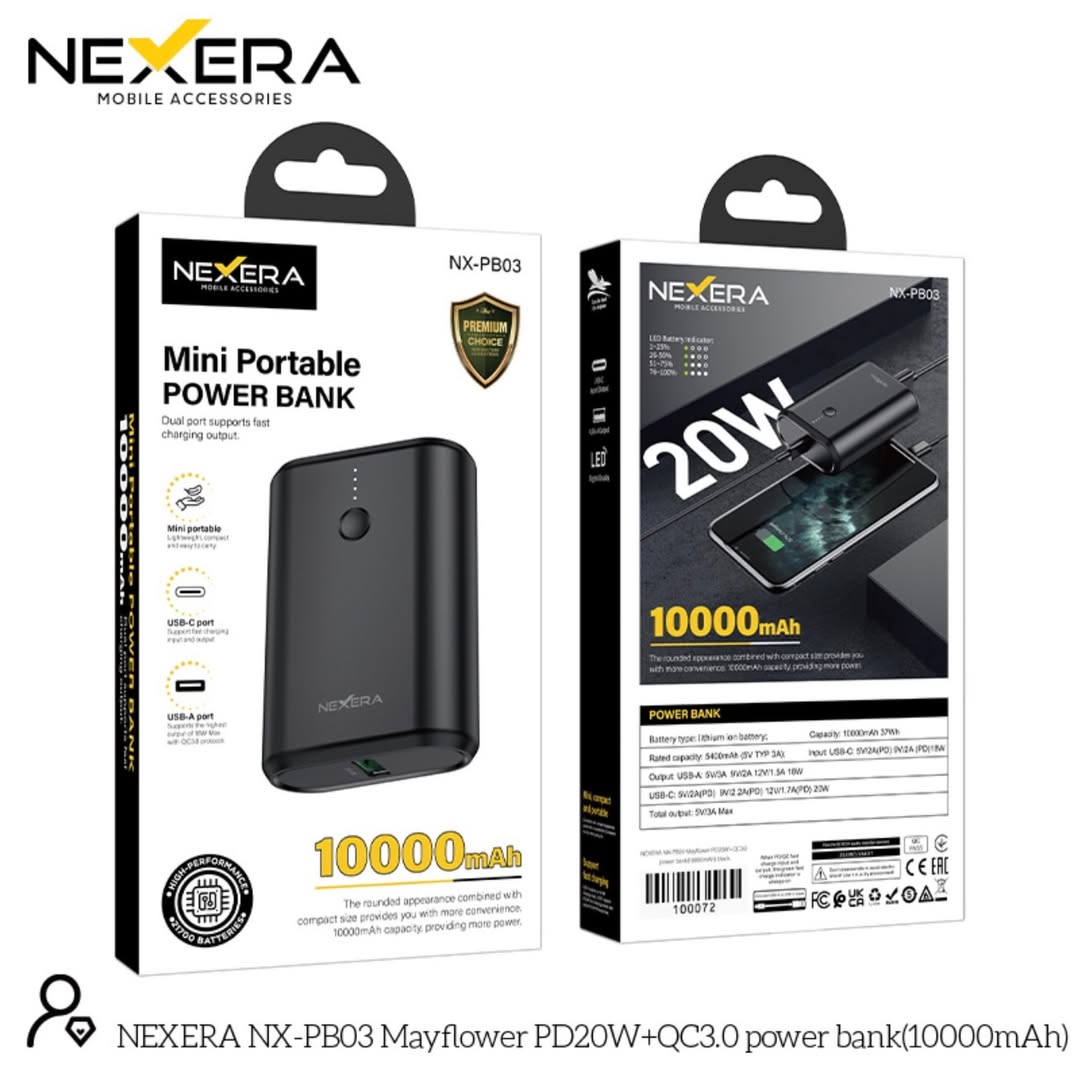 Mini Power Bank 10000MAH NX-PB03