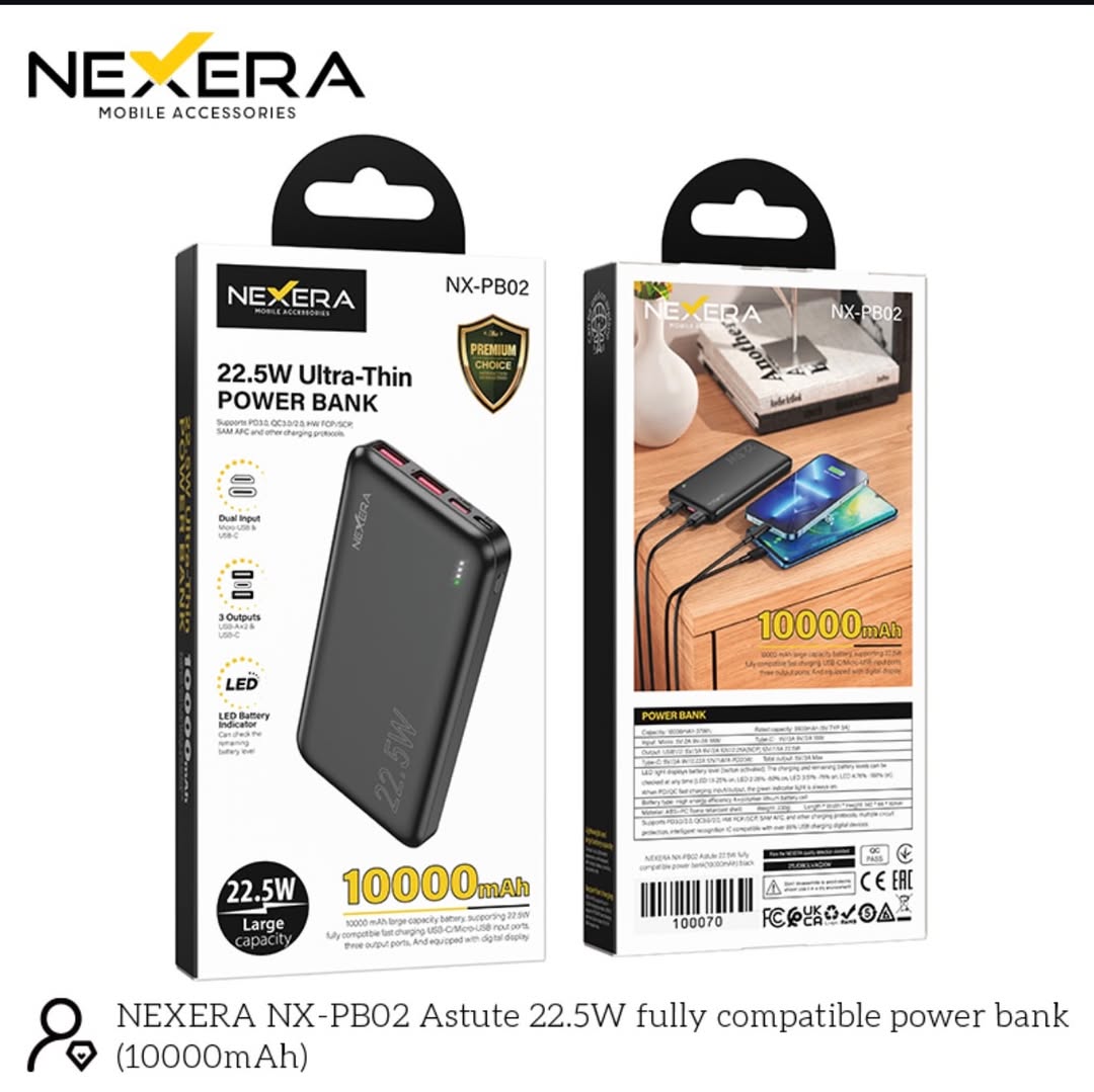 10000mah Thin Power Bank NX-PB02