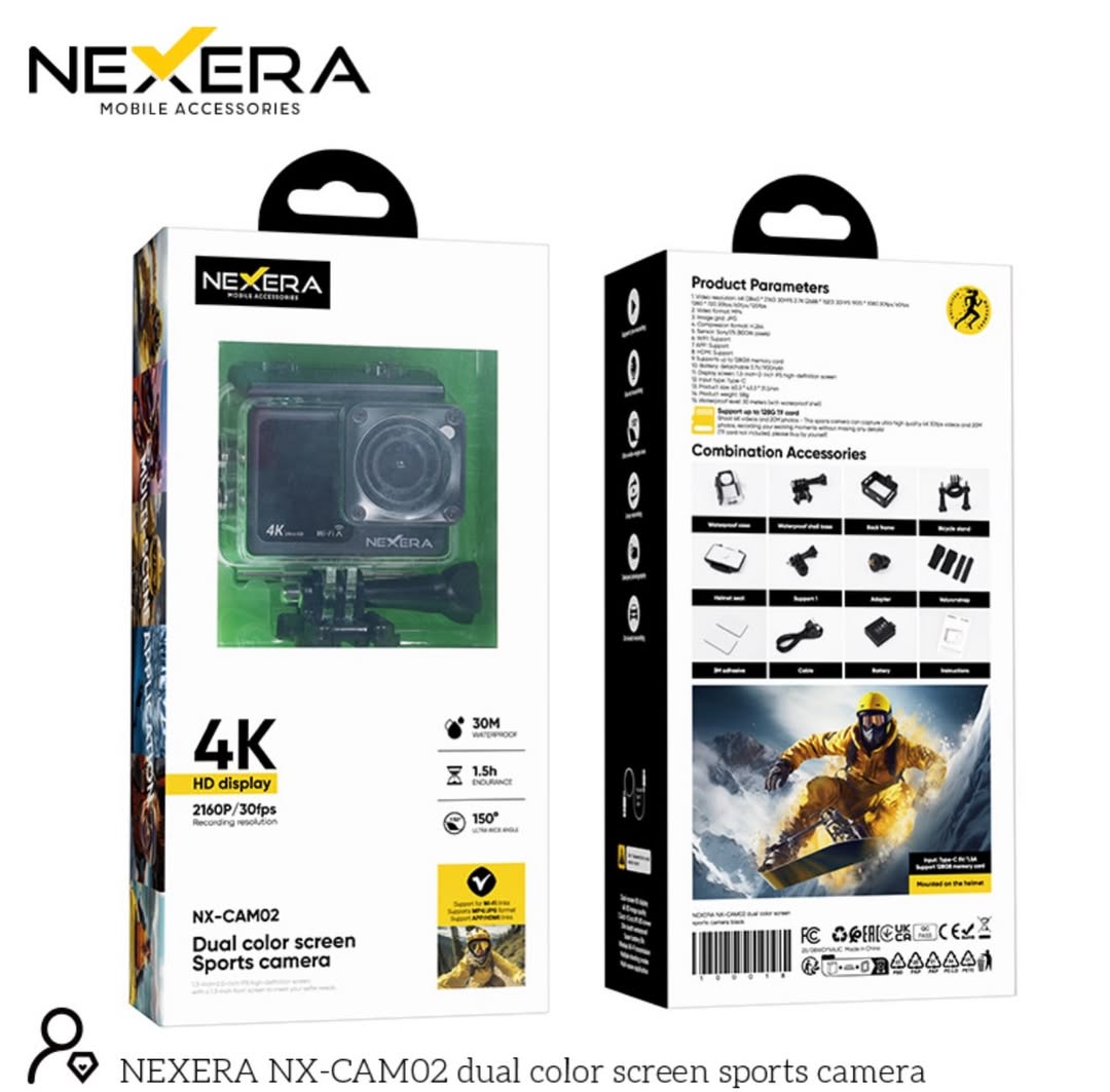 NEXERA 4K Sports Action Camera