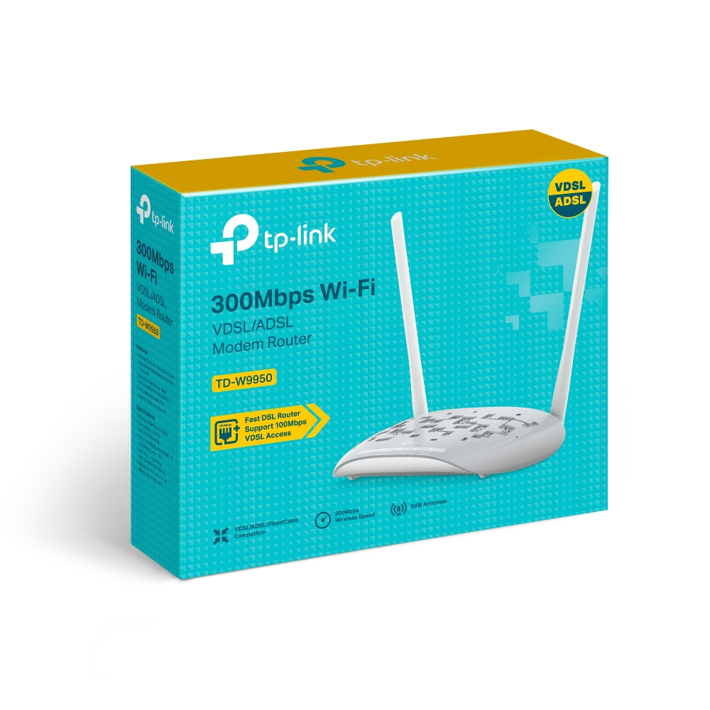 TPLINK VDSL/ADSL Router 300Mbs W9950