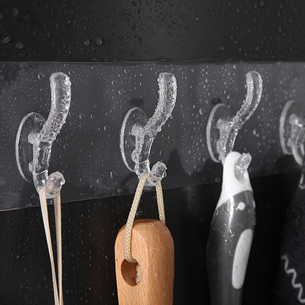 6-Row Self-Adhesive Wall Hooks