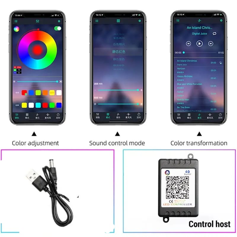 RGB Car Interior Ambient Lights