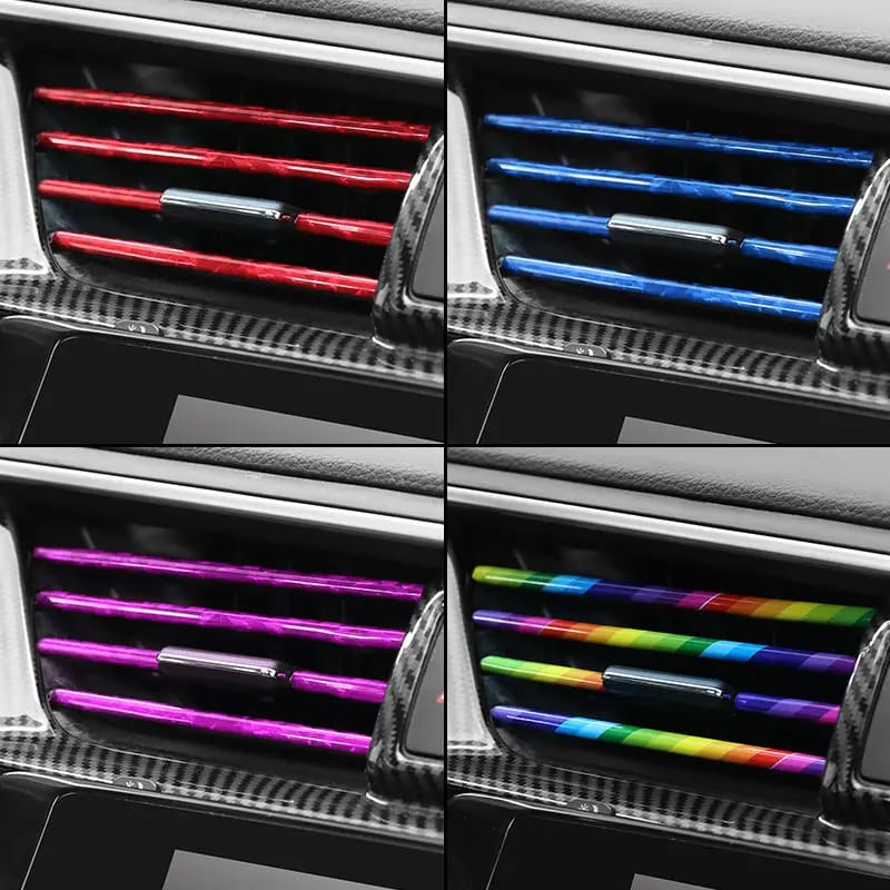10-Piece Car AC Vent Decoration Strips