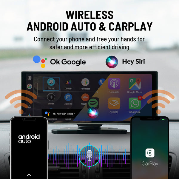 CarPlay Stereo with 4K Dashcam