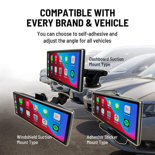 CarPlay Stereo with 4K Dashcam