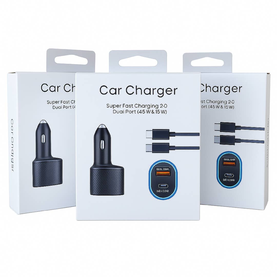 45W Dual-Port Car Charger