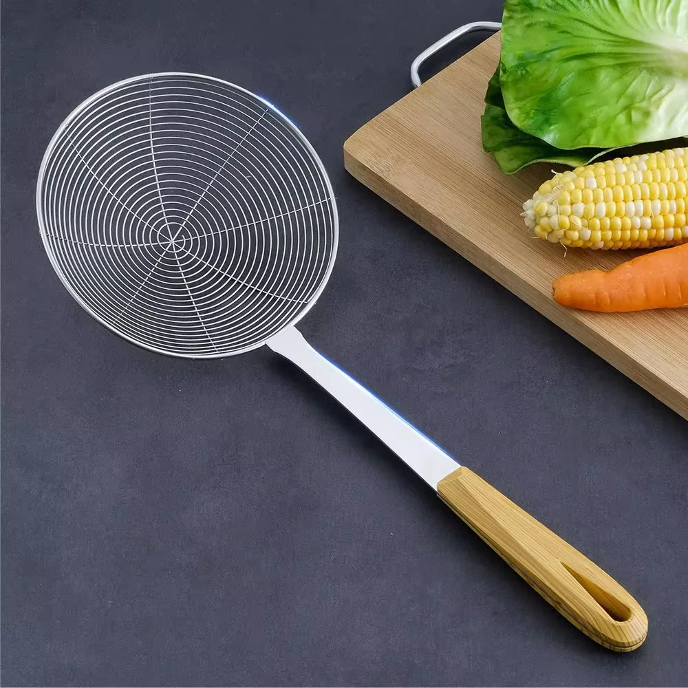 Wooden and skimmer strainer pot