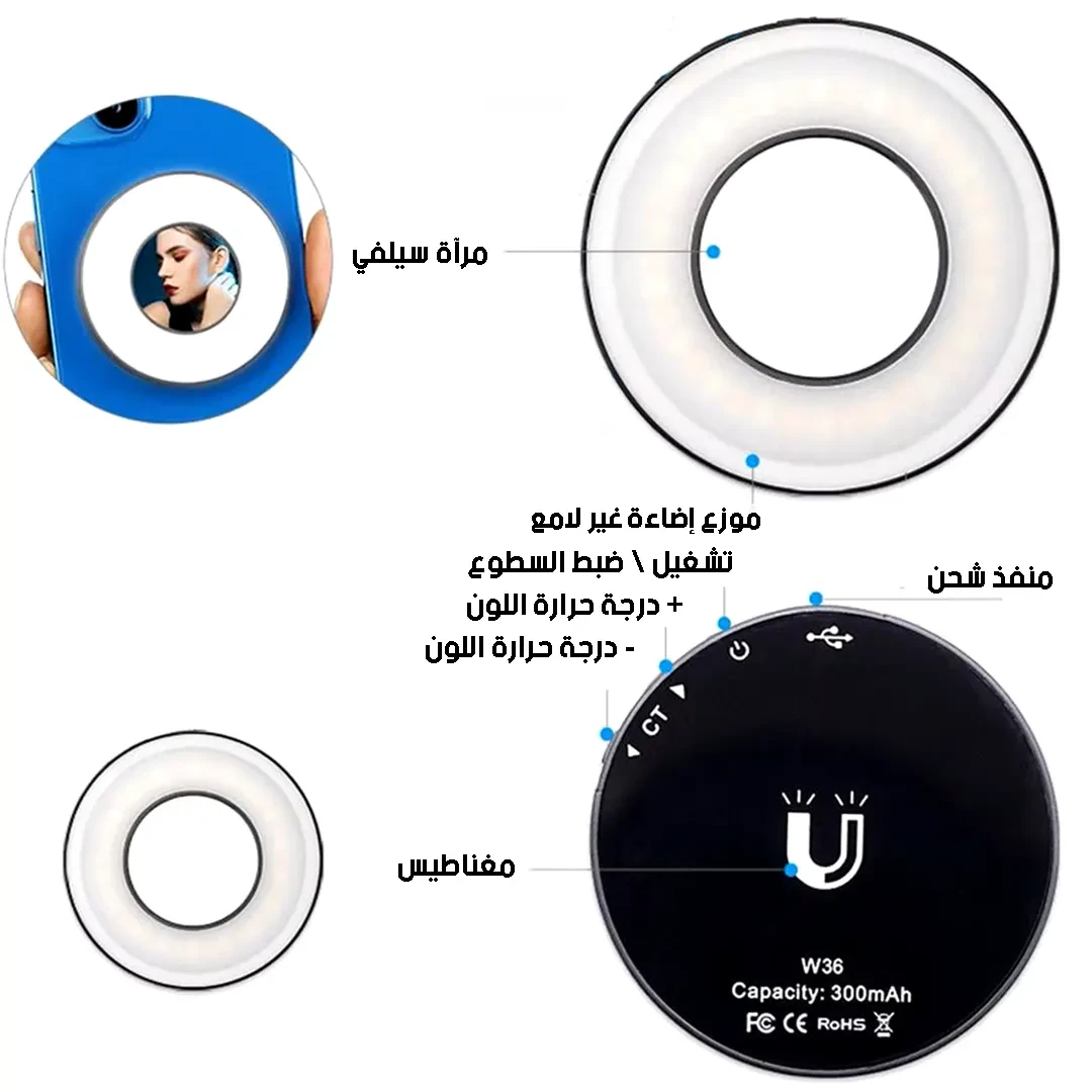 VLOGLITE W36 Mini Magnetic LED