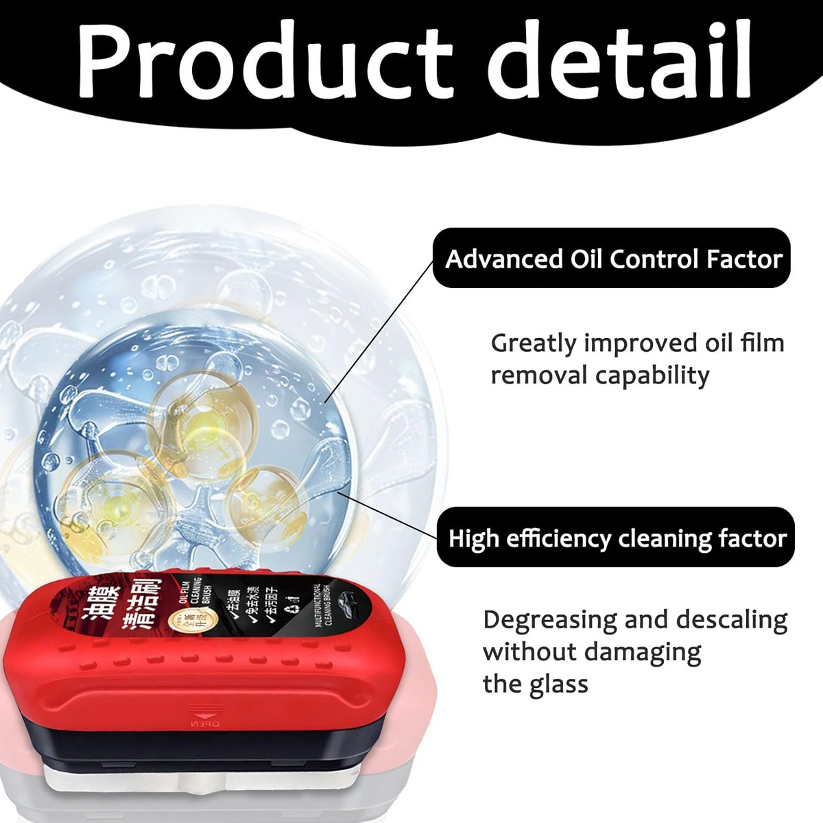 Automotive Window Oil-Film Remover Brush