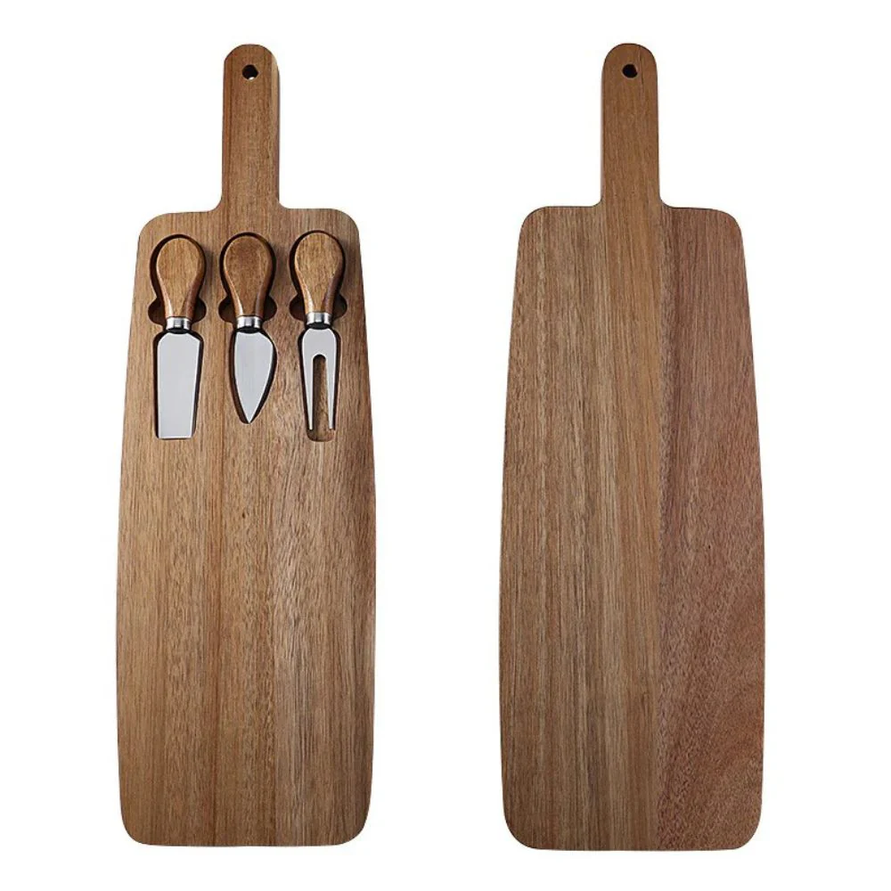 Wood Cheese Board Set