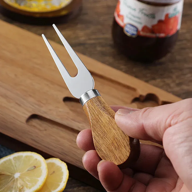 Wood Cheese Board Set