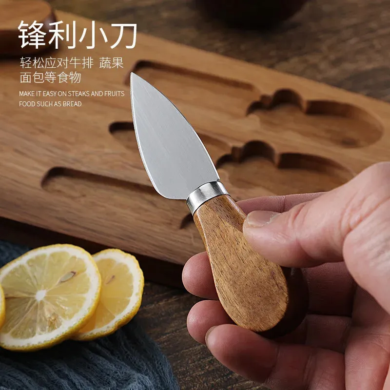 Wood Cheese Board Set