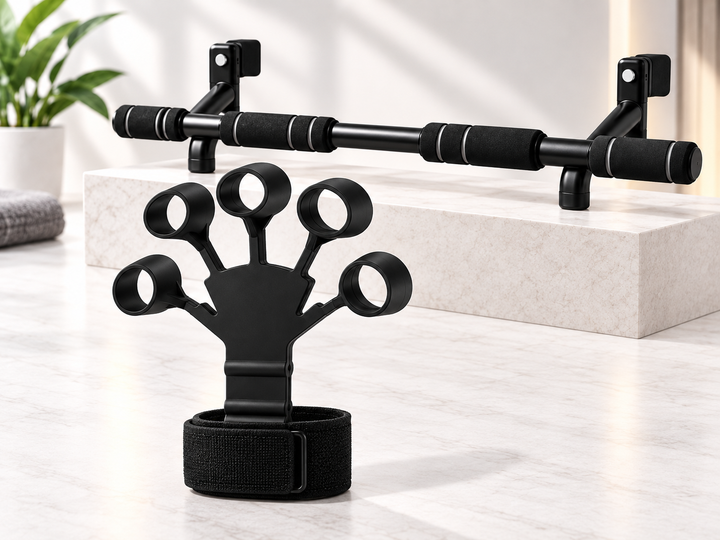 Home Fitness Bundle – Pull Up Bar and Hand Grip Strengthener