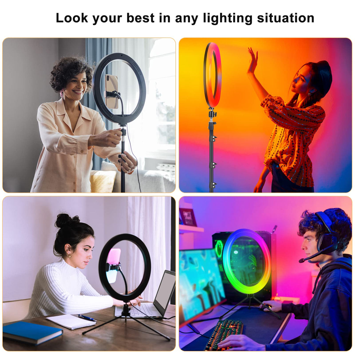 36cm RGB Ring Light with Tripod