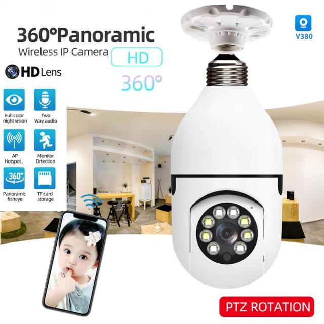 V380 PRO E27 WiFi Camera