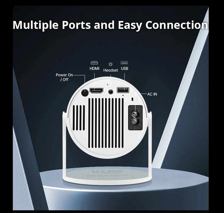 HY300 4K Smart Mini Projector