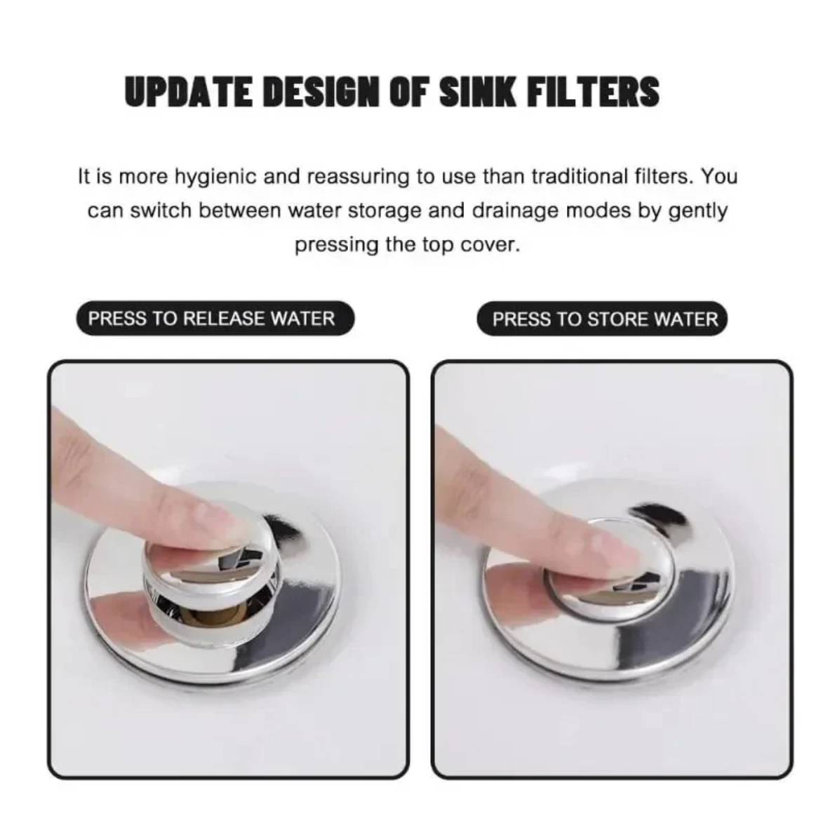 Dual-Filter Sink Drain Stopper