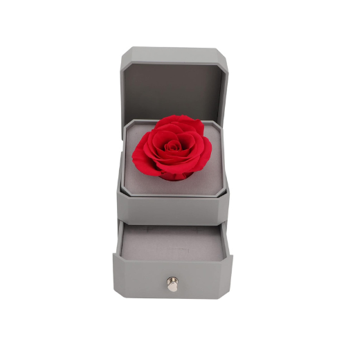 Rose Jewelry Box & Heart Necklace