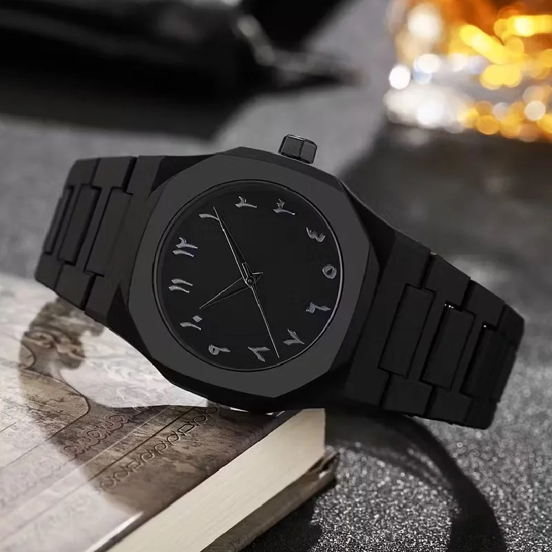 Black Arabic Dial Watch