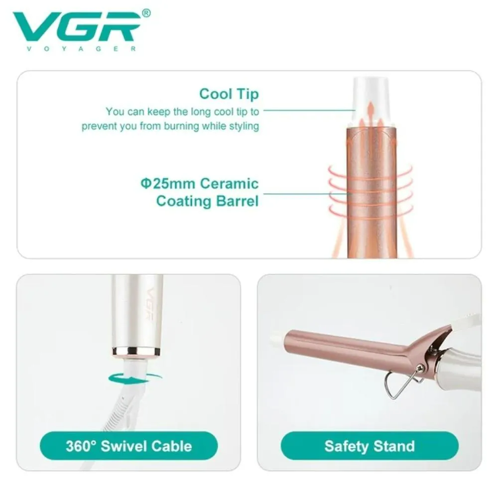 VGR Hair Curling Iron Wand V578