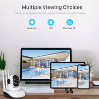 3MP 11 IR LED 3.6mm Lens HD PTZ Two Way Audio Wifi SD Card / Cloud Storage IP Indoor Remote Viewing Motion Detection Surveillance Camera R6-30G