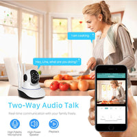 3MP 11 IR LED 3.6mm Lens HD PTZ Two Way Audio Wifi SD Card / Cloud Storage IP Indoor Remote Viewing Motion Detection Surveillance Camera R6-30G