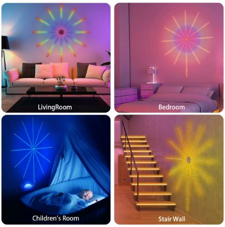 LED Firework Strip Lights