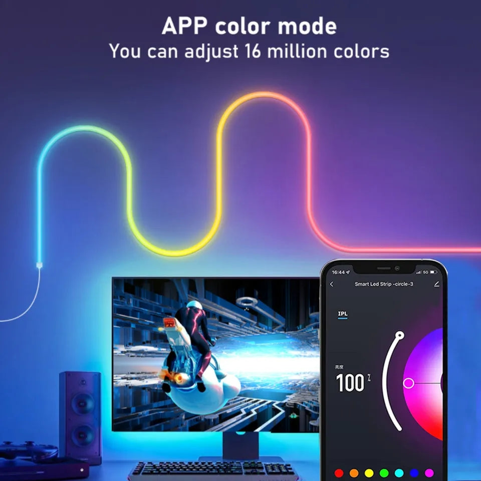 ANDOWL 5m RGB Neon Rope Light