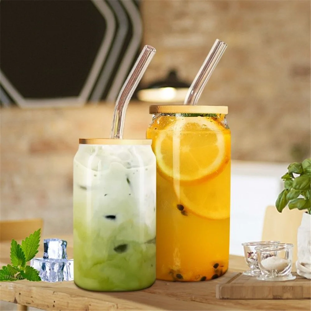 Can Glass Juice Water Cup