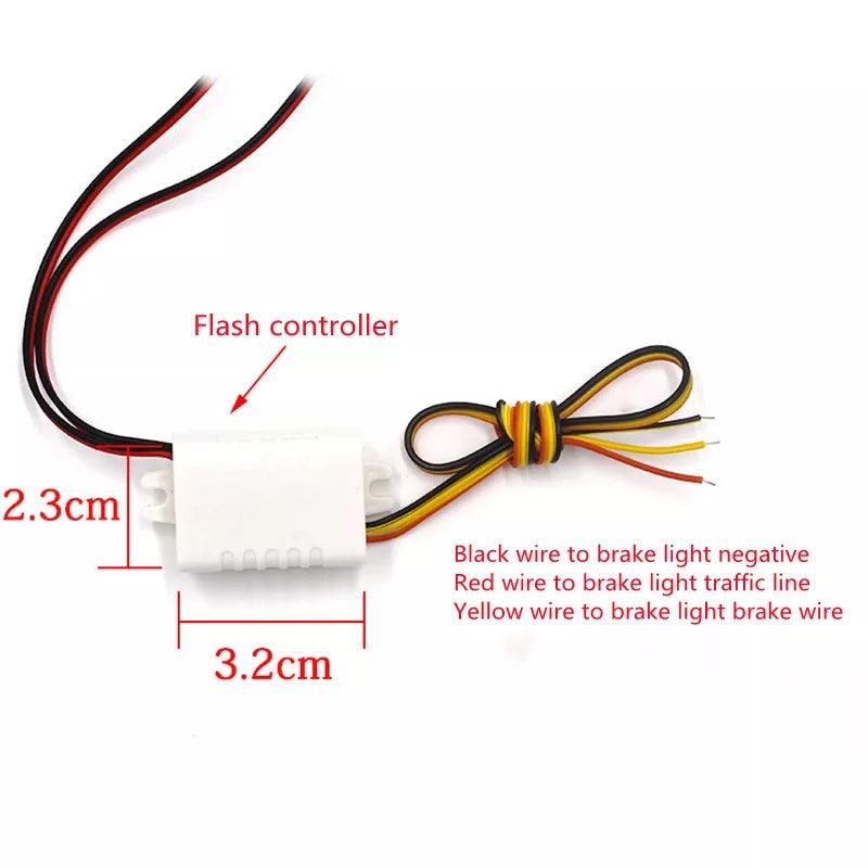 3-LED Car Police Strobe Lights
