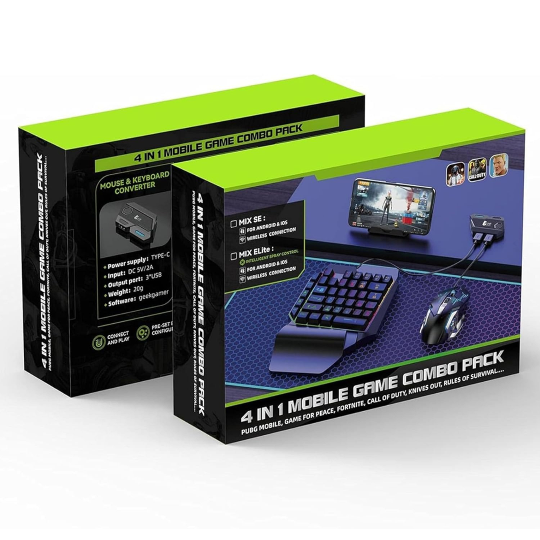 4-in-1 Mobile Gaming Combo