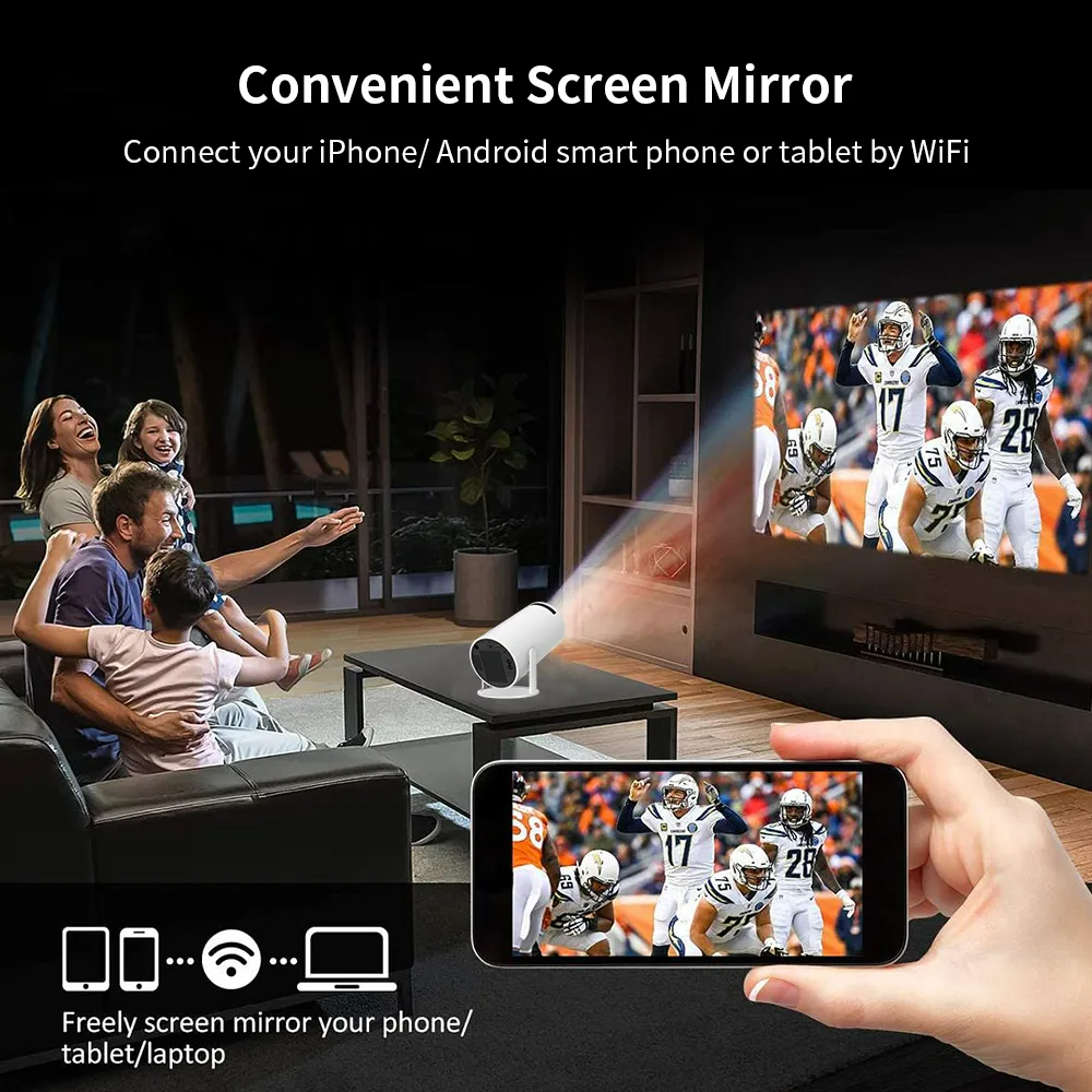 HY300 4K Smart Mini Projector